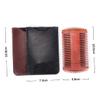 Angoily Four-sided Beard Comb with -static Design Travel-friendly Styling Tool for Men Includes Storage Bag Random Brown Style view 2