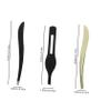 Angoily 2 Sets Stainless Steel Eyebrow Tweezers Clip Eye Brow Makeup Tool Friends Family view 2