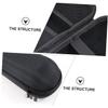 Angoily 3pcs Men Hair Clipper Case Electric Shaver Storage Bag Mesh Pockets Travel Organizer Padded Protection Compact Travel Storage for Razor Attachments view 2