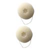 Angoily 2pcs Active Bamboo Face Cleaning Sponge Face Exfoliator for Deep Cleaning Soft Facial Scrub Natural Skin Care Sponge Makeup Remover view 1