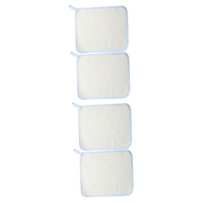 Angoily 4pcs Exfoliating Face Wash Bath Towel Back Scrubber Towel Quick Dry Nylon Bath Cloth Body Scrubbers for Shower