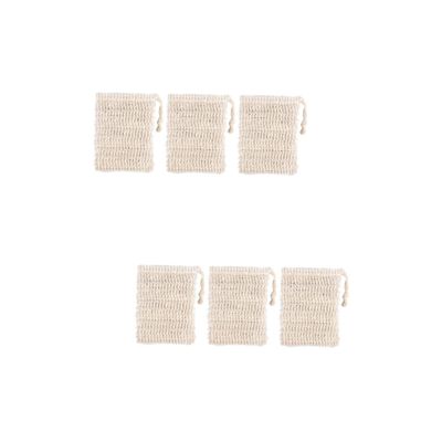 Angoily 2sets Bathing Supply Exfoliating Soap Light Yellow Soap Saver Ramie Maker for Skin 3pcs*2