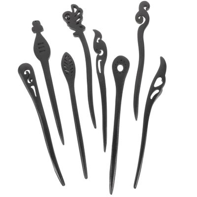 Housoutil 8pcs Wooden Hair Chopsticks for Hair Vintage Hairpins for Women for Buns Weddings and Parties