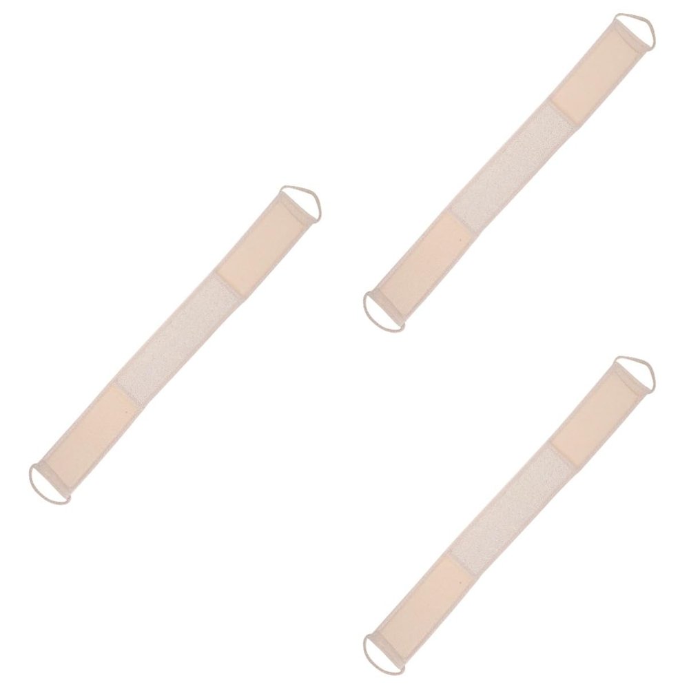 Angoily 3pcs Strip Exfoliating Loofah Back Scrubber Double-Sided Body Shower for Deep Cleansing Natural Loofah and Material for Daily Bathing
