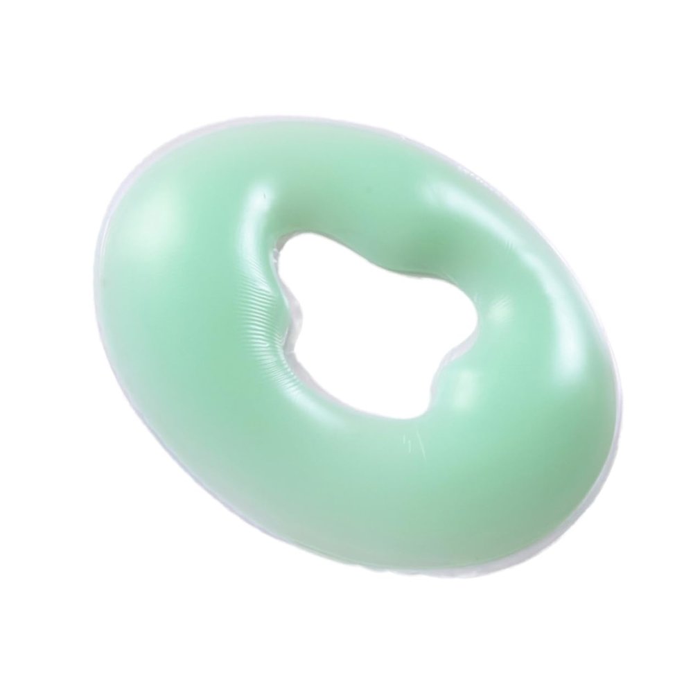 Angoily 1pc Silicone Face Massage Pillow for Spa and Beauty Salon Green Ergonomic Design for Comfort for Face Down Position Breathable for Smooth Breathing