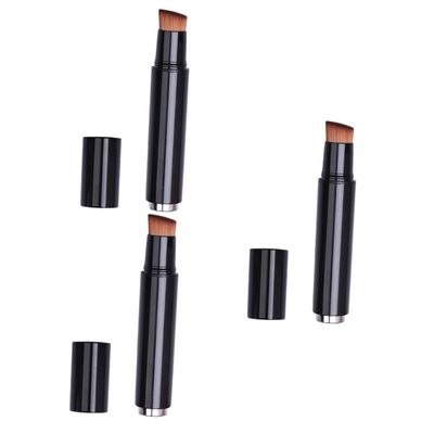 DOITOOL 3pcs Foundation Makeup Brush Multifunctional Cosmetic Brush Liquid Foundation Kit Soft Dense for Travel