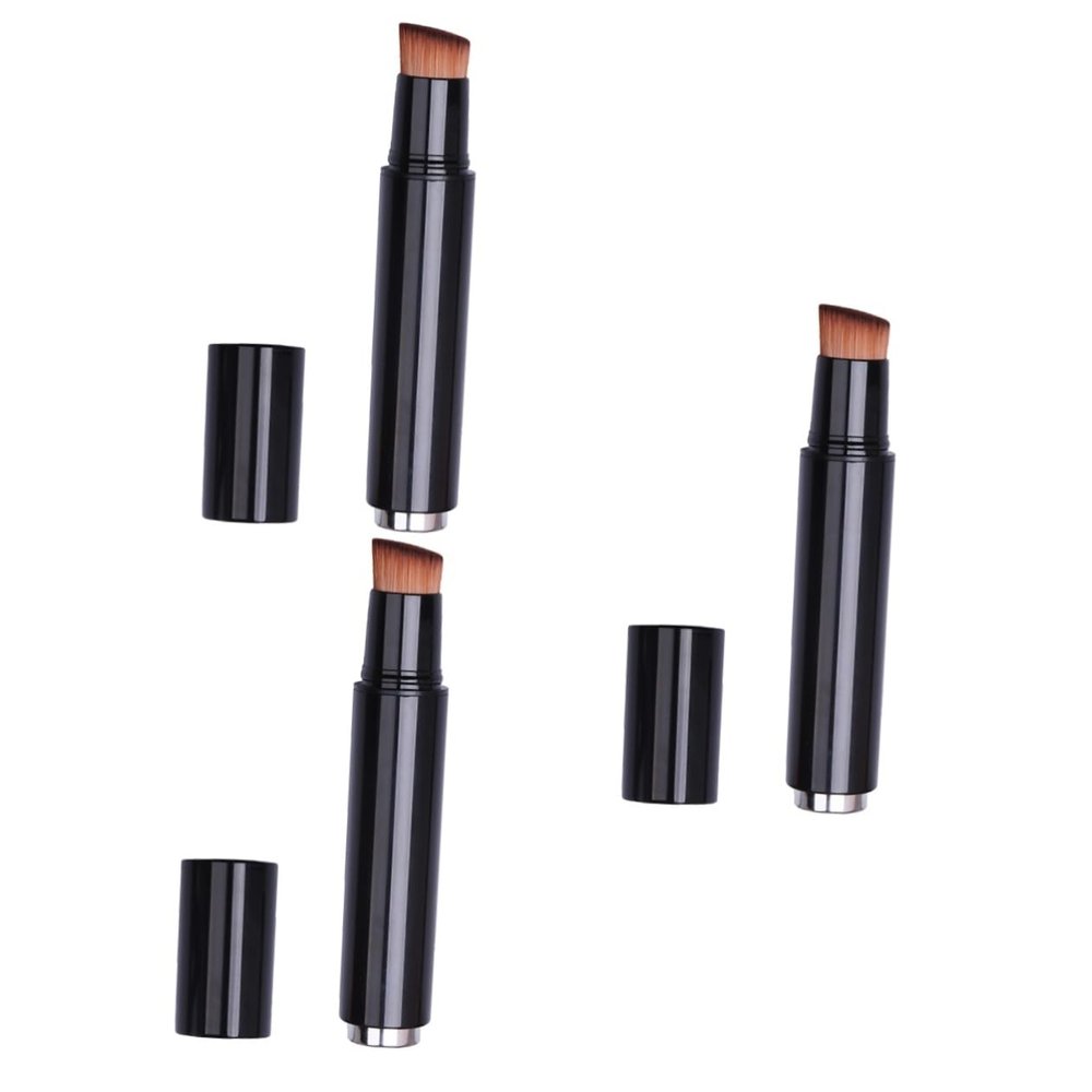 DOITOOL 3pcs Foundation Makeup Brush Multifunctional Cosmetic Brush Liquid Foundation Kit Soft Dense for Travel