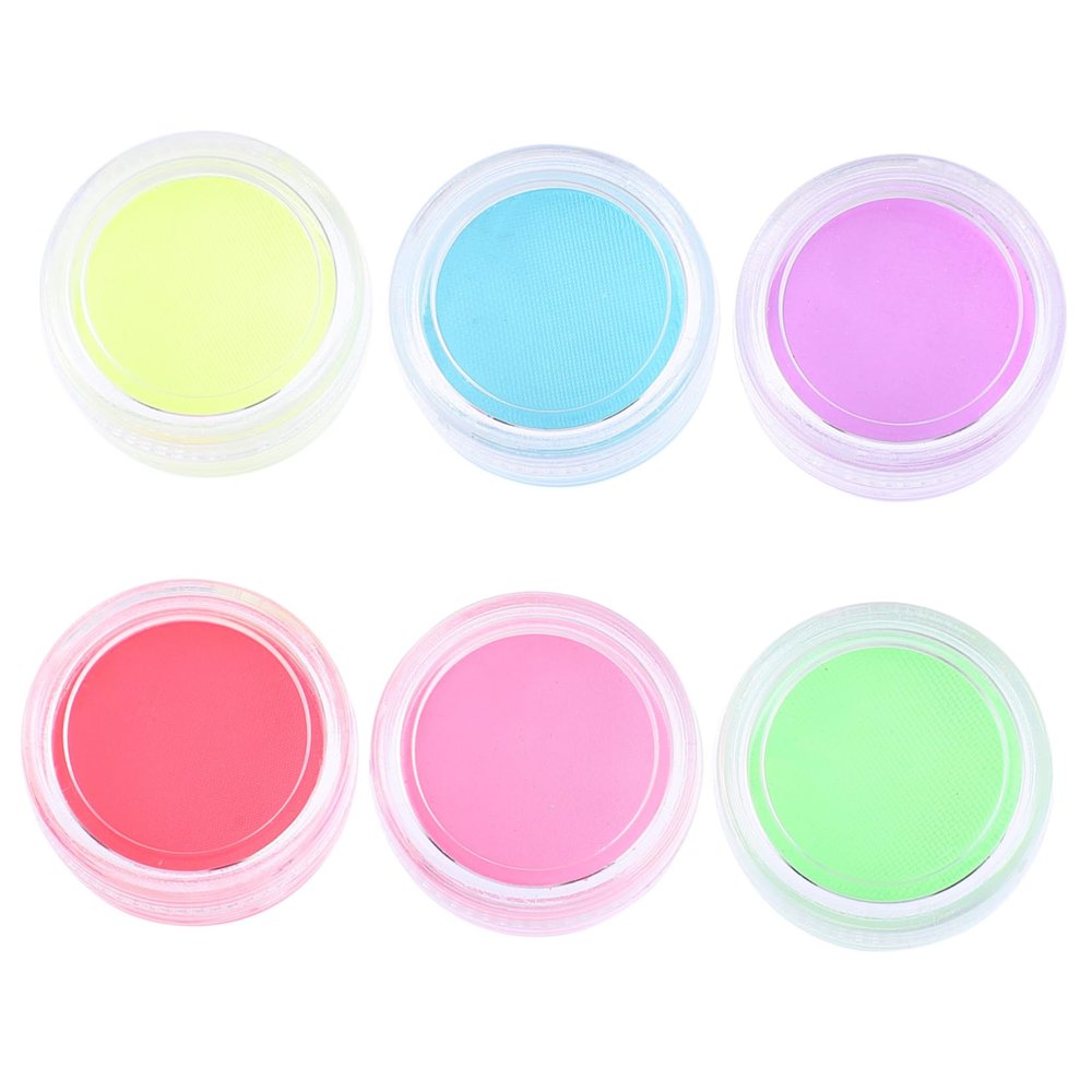Angoily 6pcs Fluorescent Gel Eyeliner Eye Makeup for Cosplay and Festivals Includes