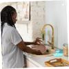 Angoily Silicone Bath Brush Gentle Exfoliating Shower Scrubber Food-Grade Material Comfortable Massage Function for Bathing Green view 2