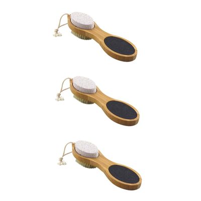 Angoily 3pcs Foot Massage Brush for Exfoliating and Cleaning Care Tool for Dead Skin Removal Softening and Circulation for Use