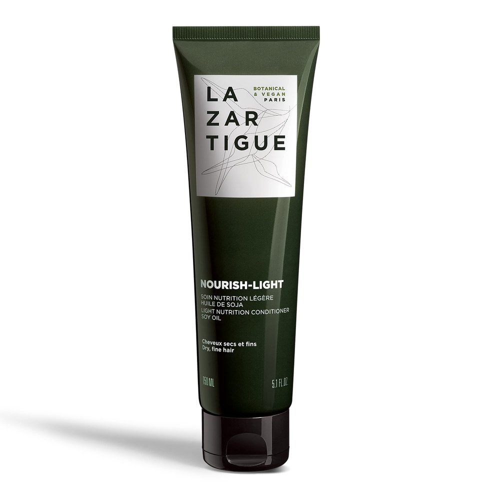 Lazartigue Nourish Light Conditioner, Botanical & Vegan, Silicone-Free, Soybean Oil Enriched, Lightweight Hydration for Dry, Fine Hair, Vegan, Sulfate & Silicone Free, 5.1 Fl Oz