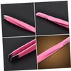 Angoily 8pcs Stainless Steel Eyebrow Tweezers Light Tweezers for Benefit Brow Eyelash Makeup Comb Brush view 2