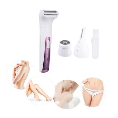 Angoily Electric Shaver and Epilator for Women Rechargeable Facial Cleaning Hair Trimmer Painless Hair Removal Beauty Device in Purple