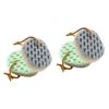 Angoily 4pcs Skin-Friendly Bath Sponge Shower Scrubber Handle Exfoliating Sponges for Bathroom Natural Material for Long Use view 1