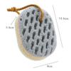 Angoily 4pcs Skin-Friendly Bath Sponge Shower Scrubber Handle Exfoliating Sponges for Bathroom Natural Material for Long Use view 2
