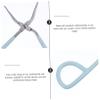 Housoutil Scissor Tweezers for Eyebrows 6pcs Set Professional Beauty Makeup Tool view 2