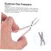 Housoutil Scissor Tweezers for Eyebrows 6pcs Set Professional Beauty Makeup Tool view 3