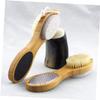 Angoily 2pcs Foot Massage Brush Natural Exfoliating Foot Scrubber for Dead Skin Removal Body Massage Brush Stiffness Bristles for Relaxation and Refreshing view 2