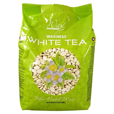 Waxness White Tea Cream Film Hard Wax Beads 2.2 LB / 1 KG
