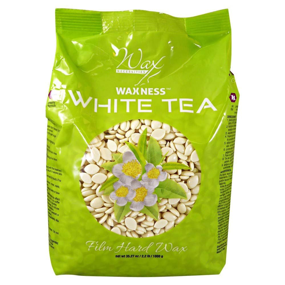 Waxness White Tea Cream Film Hard Wax Beads 2.2 LB / 1 KG
