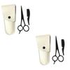 Angoily 6pcs Men Beard Scissors Set Mustache Scissors Beard Grooming Kit Precision Stainless Steel Professional Hair Cutting Tools view 1