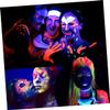 Angoily 5pcs Fluorescent Face Paint Uv Reactive Neon Body Paint for Parties Safe for Skin Vivid Colors for Creative Makeup and Festivals view 3