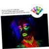 Angoily 5pcs Fluorescent Face Paint Uv Reactive Neon Body Paint for Parties Safe for Skin Vivid Colors for Creative Makeup and Festivals view 4