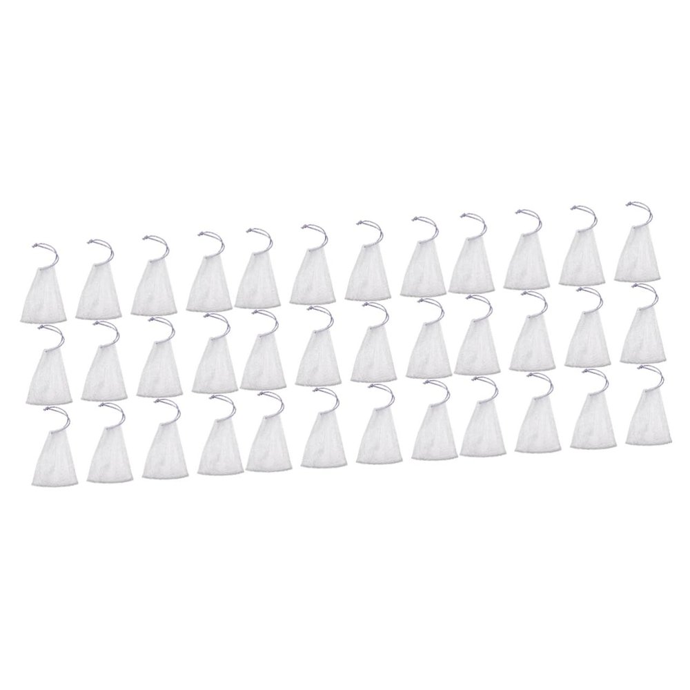 Angoily 120pcs Handmade Soap Foaming Net Bag Exfoliating Facial Wash Tool Drawstring Fast Drying Bubbler for Cleansing and Skin Care Random Colors