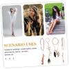DOITOOL 20pcs Plume Headband for Women Bohemian Hair Band Women Hair Bands Tassels Party Headdress Bohemian Style view 2