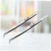 Angoily 4 Pcs Thickened Pointed Tweezers Kit Steel Tweezers Set for Manicure Jewelry and Machine Repair view 4