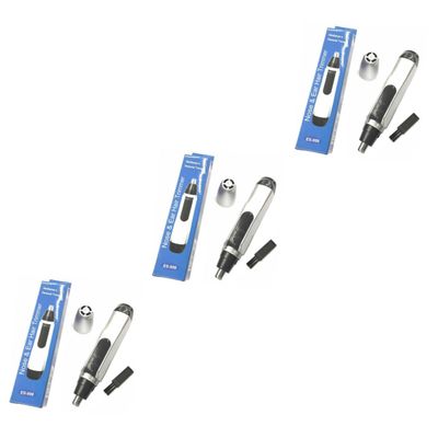 Angoily 3pcs Gentleman's Electric Nose Hair Trimmer Ear Hair Cutter Precision Design for Easy Trimming Compact Lightweight Go Grooming