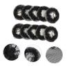 NOLITOY 30 Pcs Drawstring Hairnet Barrettes Hair Gems Elastics Bun Hair Crimpers for Women Ballet Hair Clips Snoods for Women Accessories Hair Net for Wig Toppers Ties Tail Polyester Black view 3