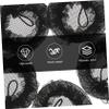 NOLITOY 30 Pcs Drawstring Hairnet Barrettes Hair Gems Elastics Bun Hair Crimpers for Women Ballet Hair Clips Snoods for Women Accessories Hair Net for Wig Toppers Ties Tail Polyester Black view 4