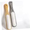 NOLITOY 2pcs Stainless Steel Foot Exfoliator Tool for Smooth Skin Dual-Sided Dead Skin Remover Pedicure Accessory Grey for Care view 3