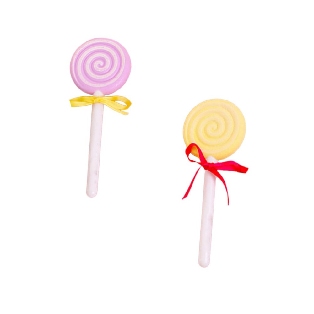 Beatifufu 2Pcs Lollipop Shaped Foot Scrubber Pumice Stone for Feet Care Mixed Color Dead Skin Remover Tool Exfoliating Foot Grinding Millstone Ideal for Foot Care and Pedicure