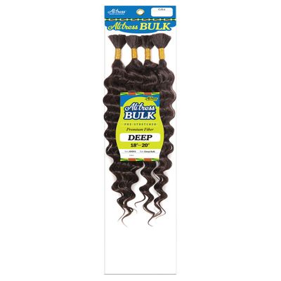 AliTress New Deep Bulk Hair For Braiding No Weft Micro Braiding Hair Extensions (Ginger (350), 18"-20")