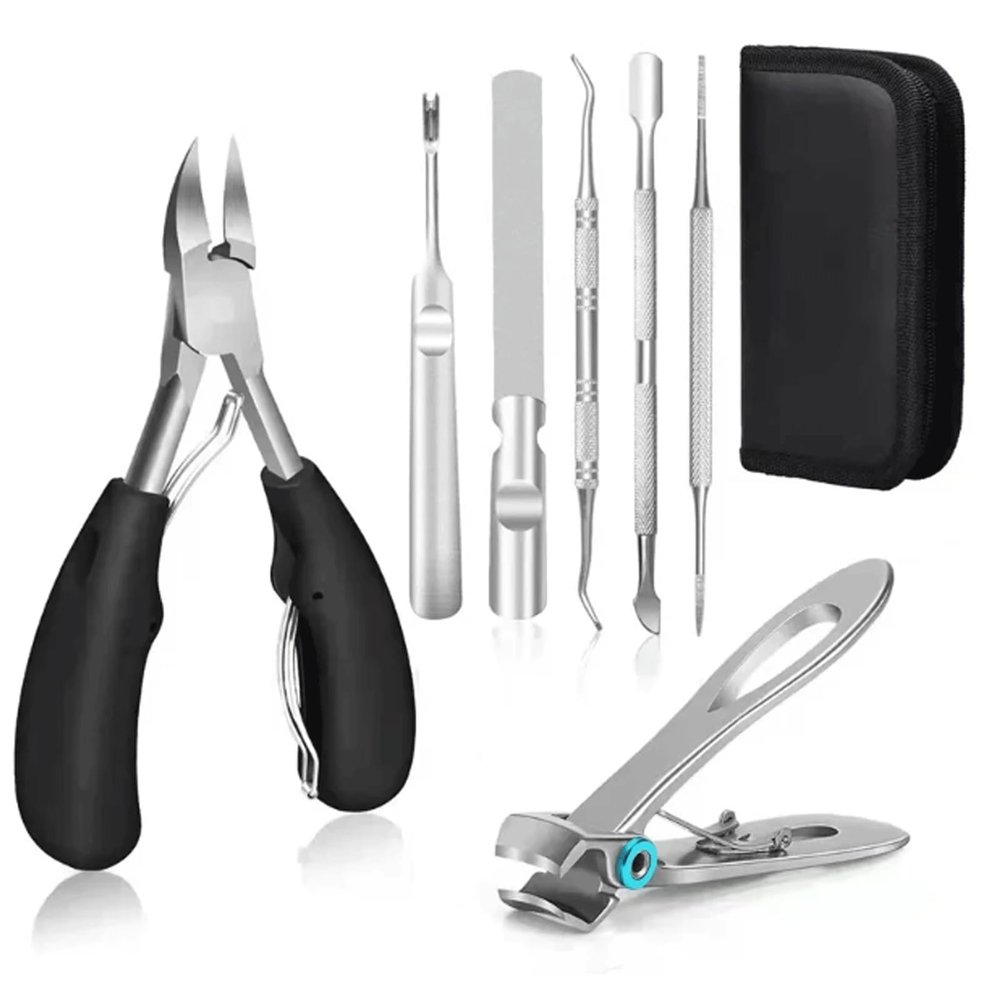 Nail Clipper Kit Professional Thick Ingrown Toe Nail Clippers Feet Toenail Clippers Set Pedicure Nail Tools for Men Seniors Home Use