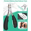 Nail Clipper Kit Professional Thick Ingrown Toe Nail Clippers Feet Toenail Clippers Set Pedicure Nail Tools for Men Seniors Home Use view 3