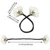 2 PACK Rhinestone Pearl Hair Accessories - Lazy Curler, Crystal Twist Bun Maker, French Hairstyle for Women and Girls view 2