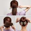 2 PACK Rhinestone Pearl Hair Accessories - Lazy Curler, Crystal Twist Bun Maker, French Hairstyle for Women and Girls view 3