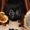 2 PACK Rhinestone Pearl Hair Accessories - Lazy Curler, Crystal Twist Bun Maker, French Hairstyle for Women and Girls view 4