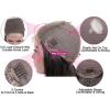 Headband Wig 14-40 Inch Kinky Straight Lace Closure Wigs for Black Women, Natural Color Indian Hair Transparent Lace 5x5 Glueless Closure Wig with Baby Hair Glueless Wigs ( Color : 5X5 closure wig 150 view 2