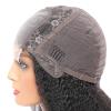 Headband Wig 14-40 Inch Kinky Straight Lace Closure Wigs for Black Women, Natural Color Indian Hair Transparent Lace 5x5 Glueless Closure Wig with Baby Hair Glueless Wigs ( Color : 5X5 closure wig 150 view 3