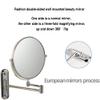 AMHIL Wall Mounted Makeup Mirror, 3X Magnification Round Shape Two-Sided 360 Swivel Adjustable Height Extendable Bathroom Cosmetic Vanity Mirror Chrome Finish view 4