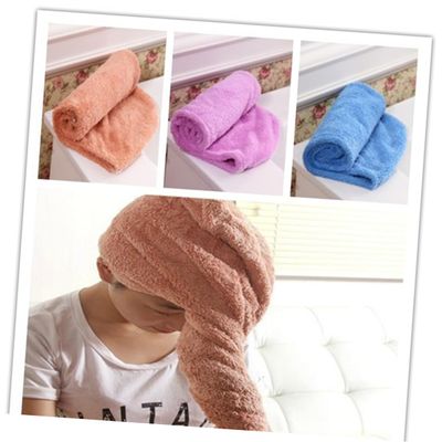 Angoily Luxury 2pc Thicken Bath Hair Cap Quick Drying Towel Cover for Wet Comfortable for Shower Bath