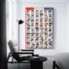 BybiO Barbershop Poster Collage Poster for Men's Haircuts Poster of A Modern Barbershop Barber Canvas Pain 16x24inch(40x60cm), Unframe-style view 3