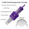 Guapa 10pcs SMP Cartridge Needles with Stabilizer Achieve Ultra-Realistic Results Purple Permanent Makeup and Scalp Micropigmentation Needle 1R (Purple 1R-0.30mm) view 3