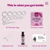 Phimosis Pro Kit with 20 x Phimosis Rings, 1 x Phimosis Cream, 1 x Phimosis oil, 1 x Track Sheet, 1 x 'How to use' booklet | Phimosis home kit | Proven results | Medical grade silicone view 2