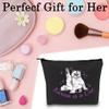 BLUPARK Album Inspired Gift Cat Lover Makeup Bag Singer Merchandise Gift Singer Inspired Cosmetic Bag for Fans (Karma Cat-BK) view 3