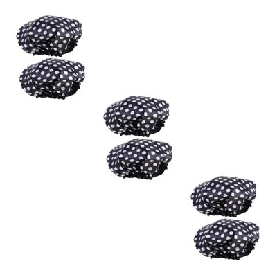 balacoo 6pcs Eva Shower Caps for Adults Hair for Bathing Salon Use and Care Comfortable and Convenient Bathing Accessories